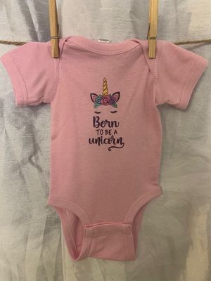Born To Be A Unicorn Infant Shirt Design