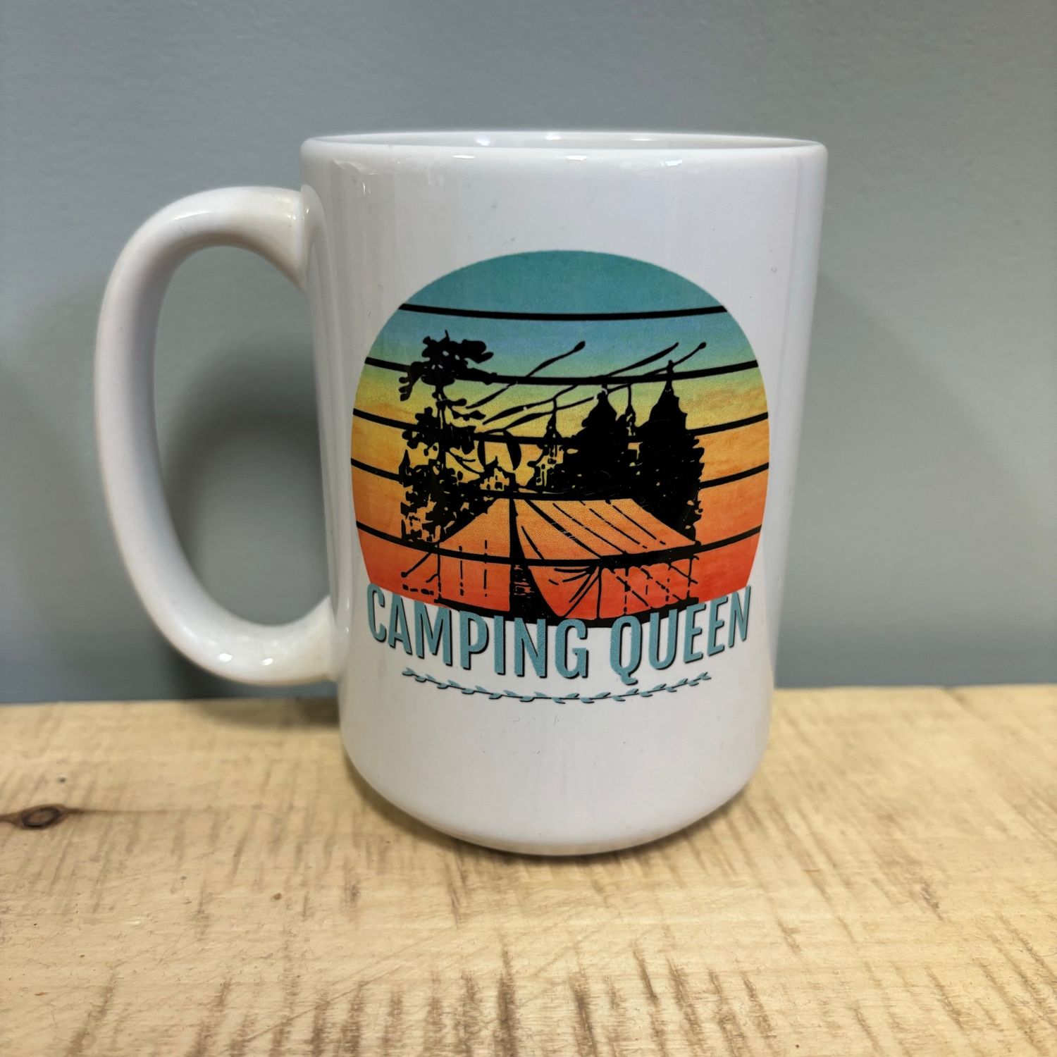 Camping Queen Design for Drinkware