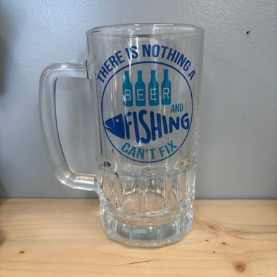 There is Nothing A Beer And Fishing Can't Fix Beer Stein