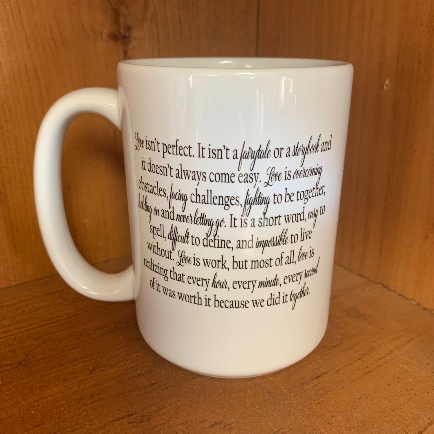 Love Isn&#39;t Perfect Design for Drinkware