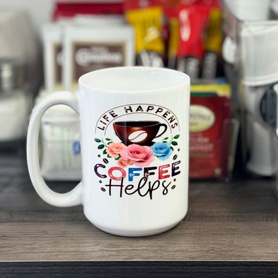 Life Happens Coffee Helps Design for Drinkware
