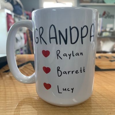 Personalized Mom/Dad/Grandma/Papa etc. Design For Drinkware