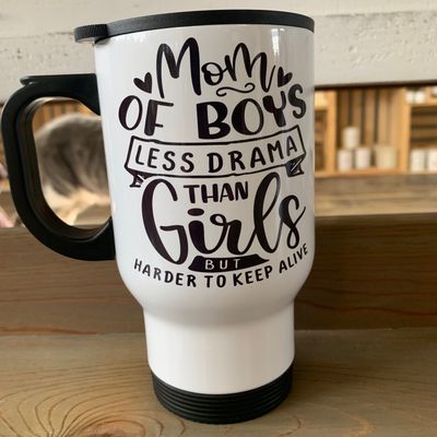 Mom Of Boys Design for Drinkware