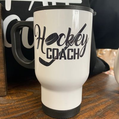 Hockey Coach Design for Drinkware