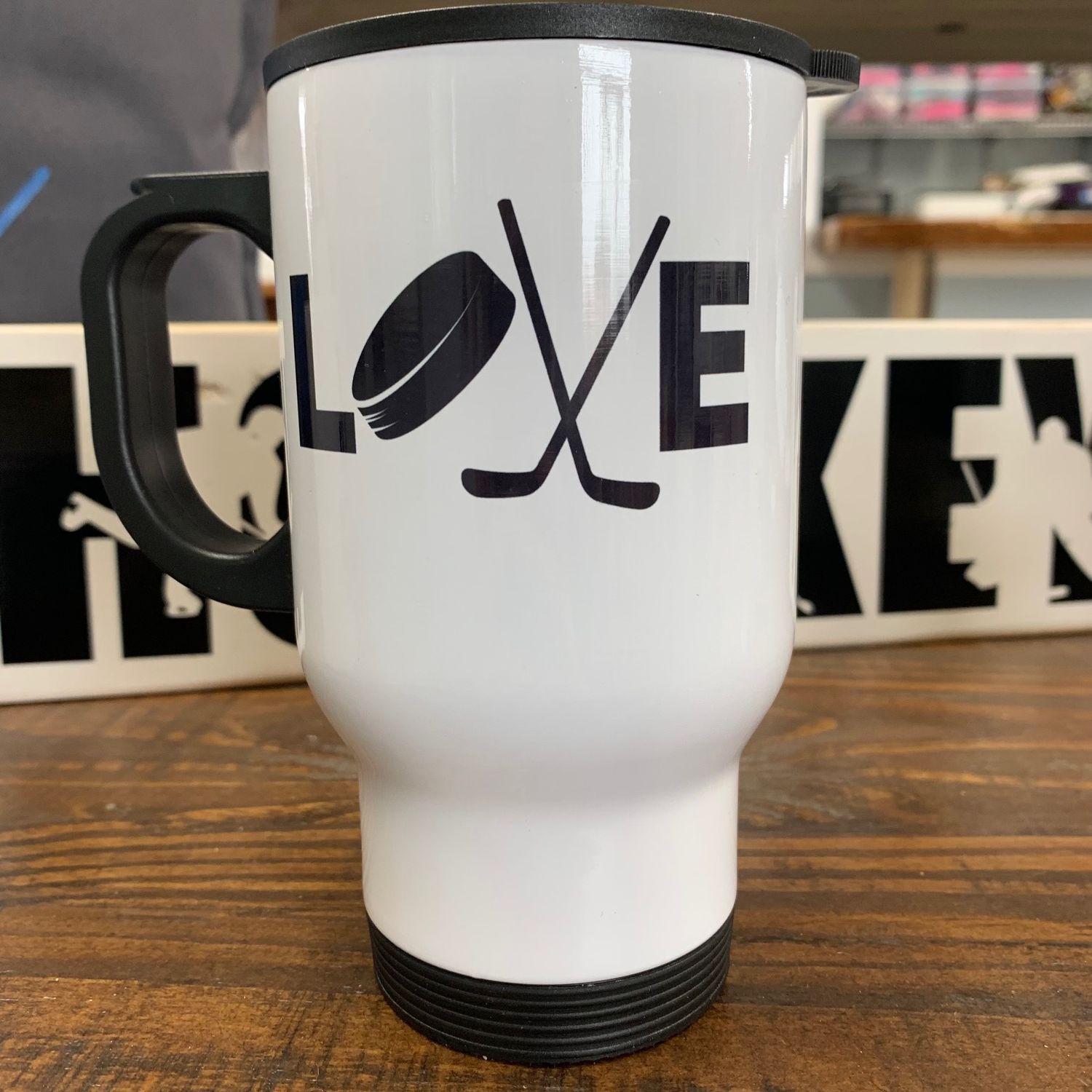 Love Hockey Design for Drinkware