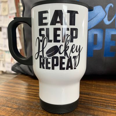 Eat Sleep Hockey Design for Drinkware