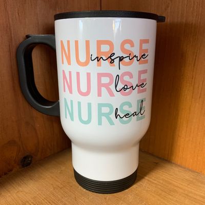 Nurse Inspire Nurse Love Nurse Heal Design for Drinkware