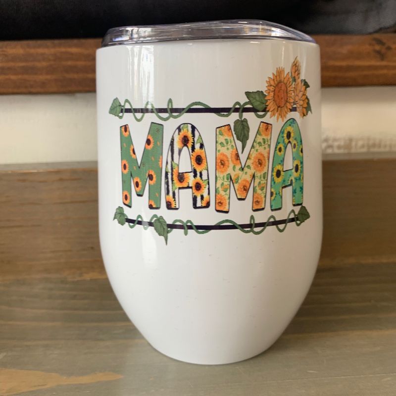 Mama Sunflower Design for Drinkware
