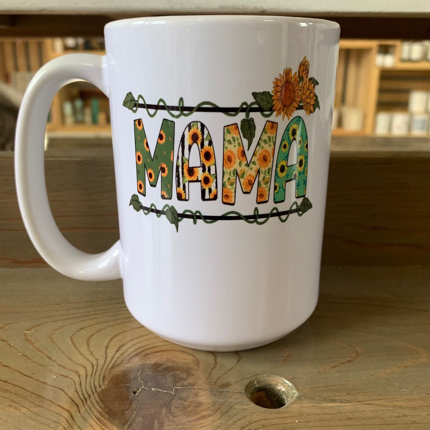 Mama Sunflower Design for Drinkware