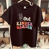 Peace Out Kindergarten Design for Youth Shirt