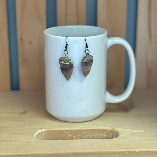 Jasper Arrowhead Earrings