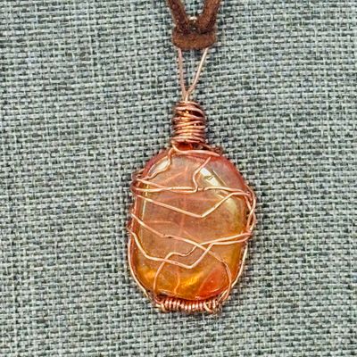 Tangerine Quartz Necklace