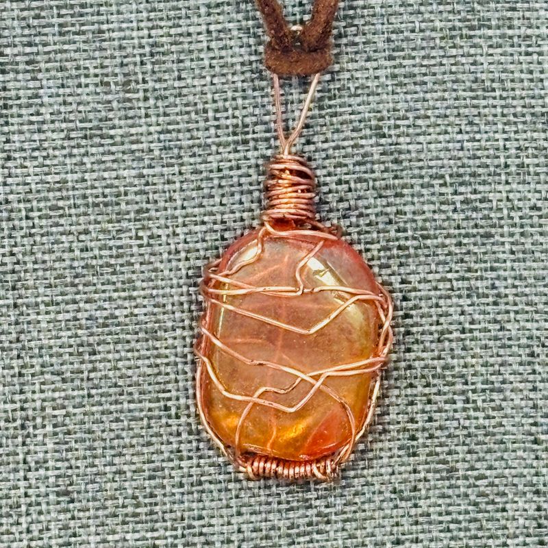 Tangerine Quartz Necklace