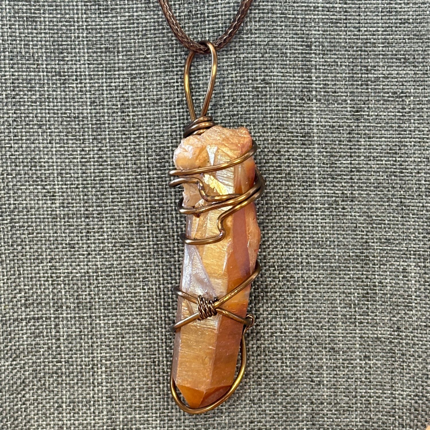 Tangerine Quartz Necklace