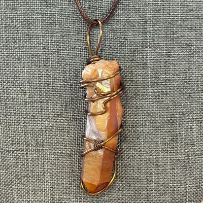 Tangerine Quartz Necklace