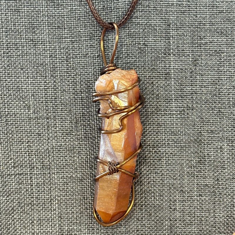 Tangerine Quartz Necklace