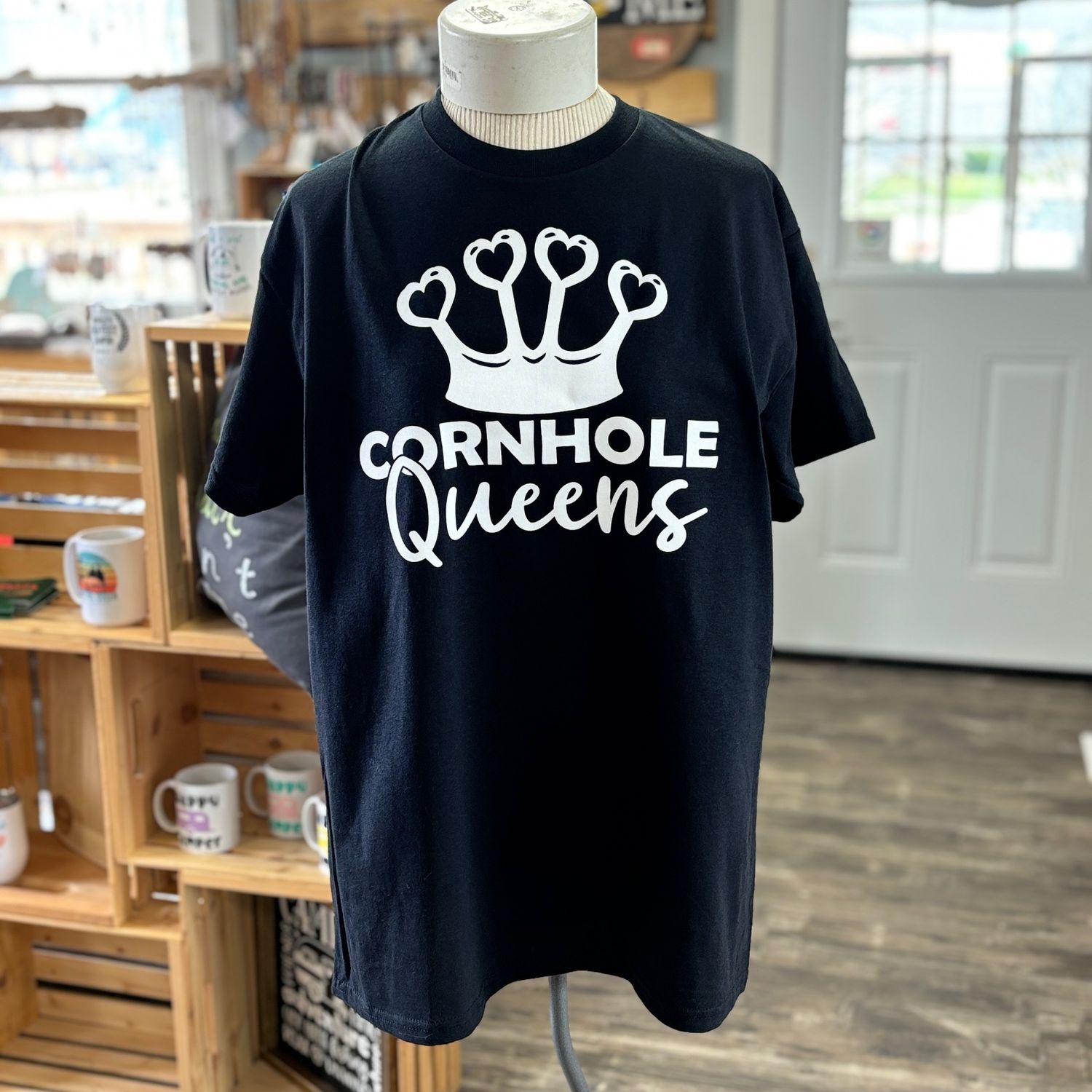 Cornhole Queens Design for Shirt