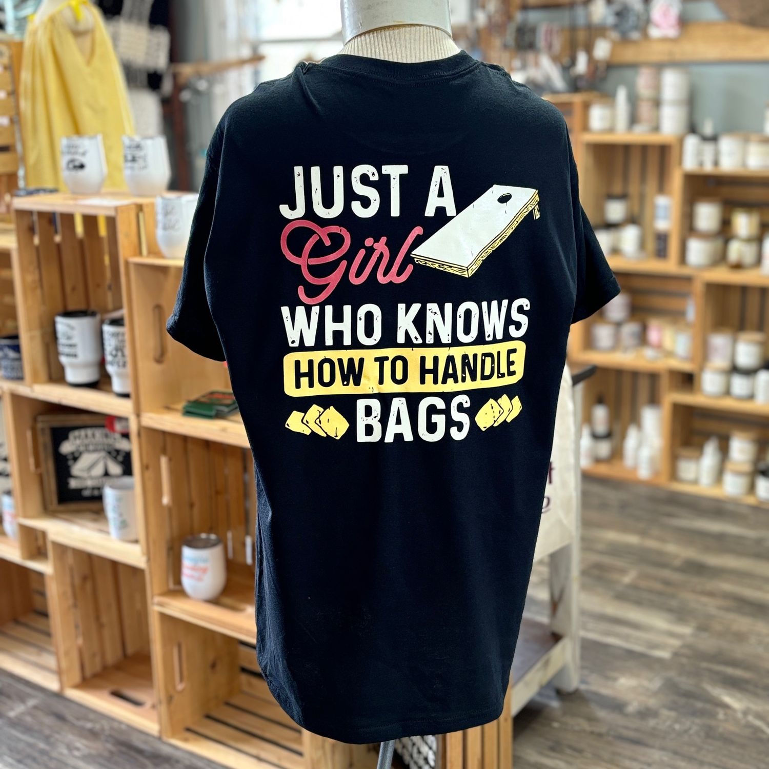 Just A Girl Who Know How To Handle Bags Design for Shirt