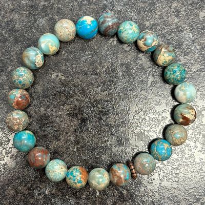Ocean Sea Sediment Jasper Bracelet