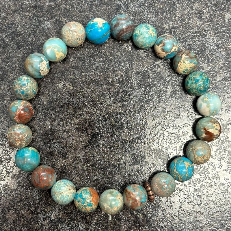 Ocean Sea Sediment Jasper Bracelet