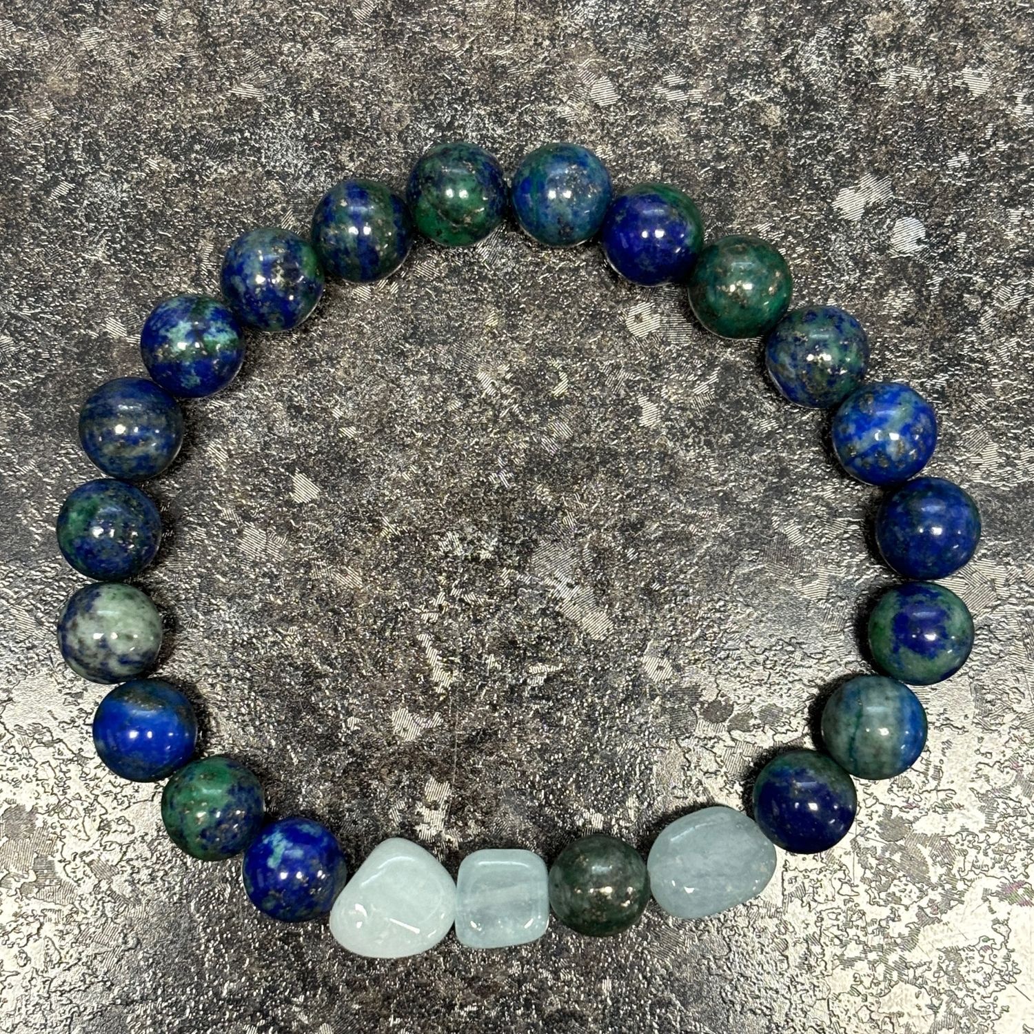 Chrysocolla &amp; Aquamarine Bracelet