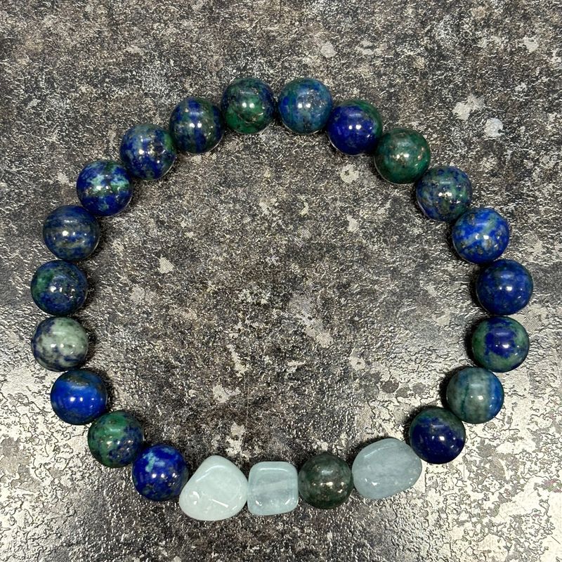 Chrysocolla &amp; Aquamarine Bracelet