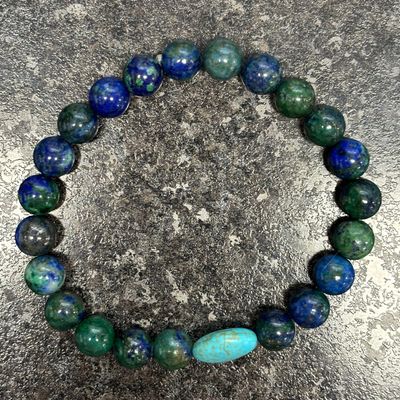 Chrysocolla &amp; Turquoise Bracelet