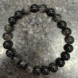 Silver Obsidian Bracelet