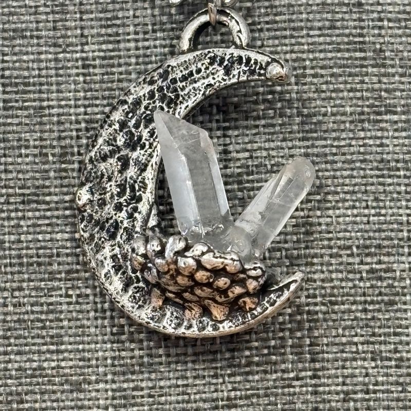 Quartz Moon Necklace