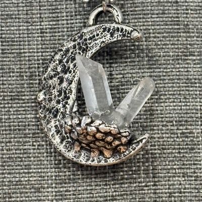 Quartz Moon Necklace