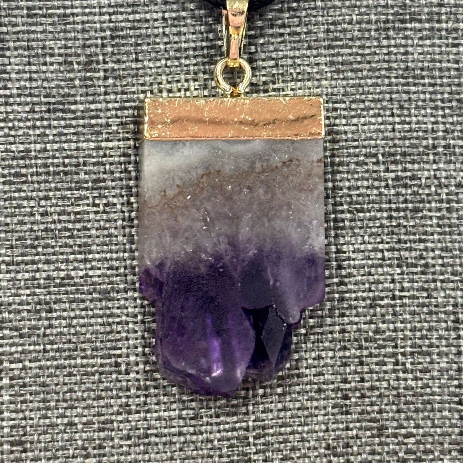 Amethyst Slice Necklace