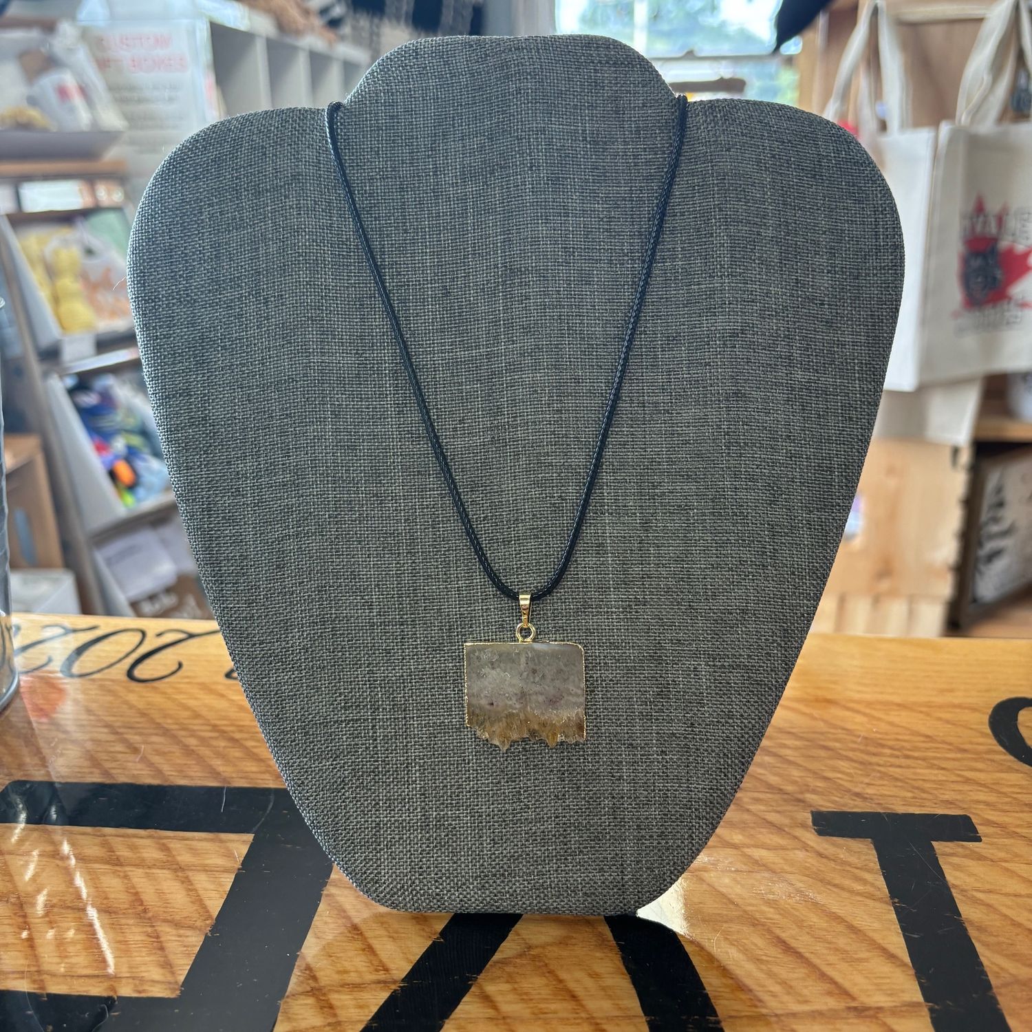 Citrine Slice Necklace