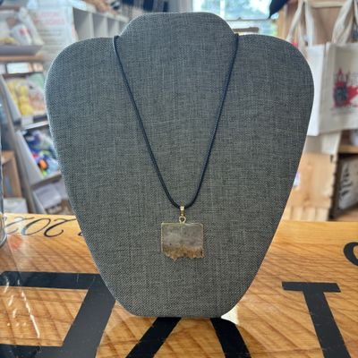 Citrine Slice Necklace