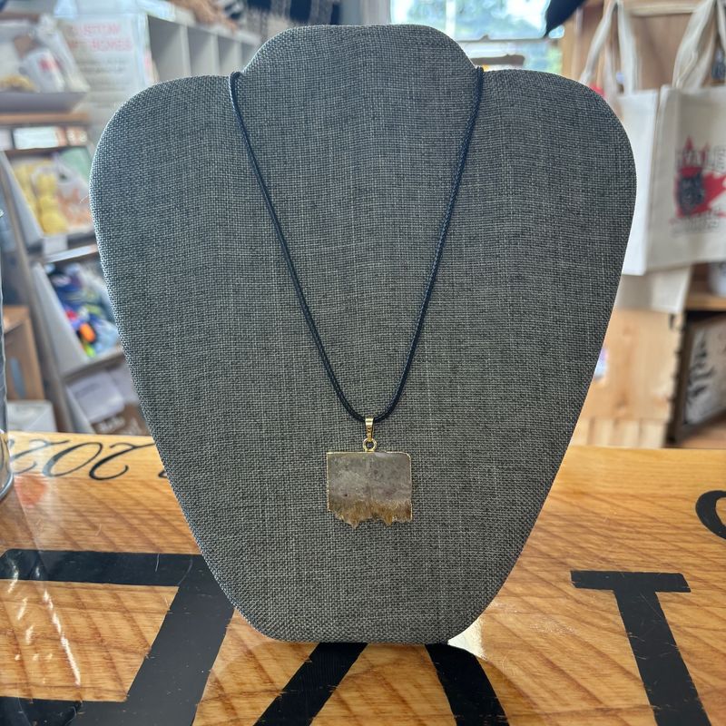 Citrine Slice Necklace