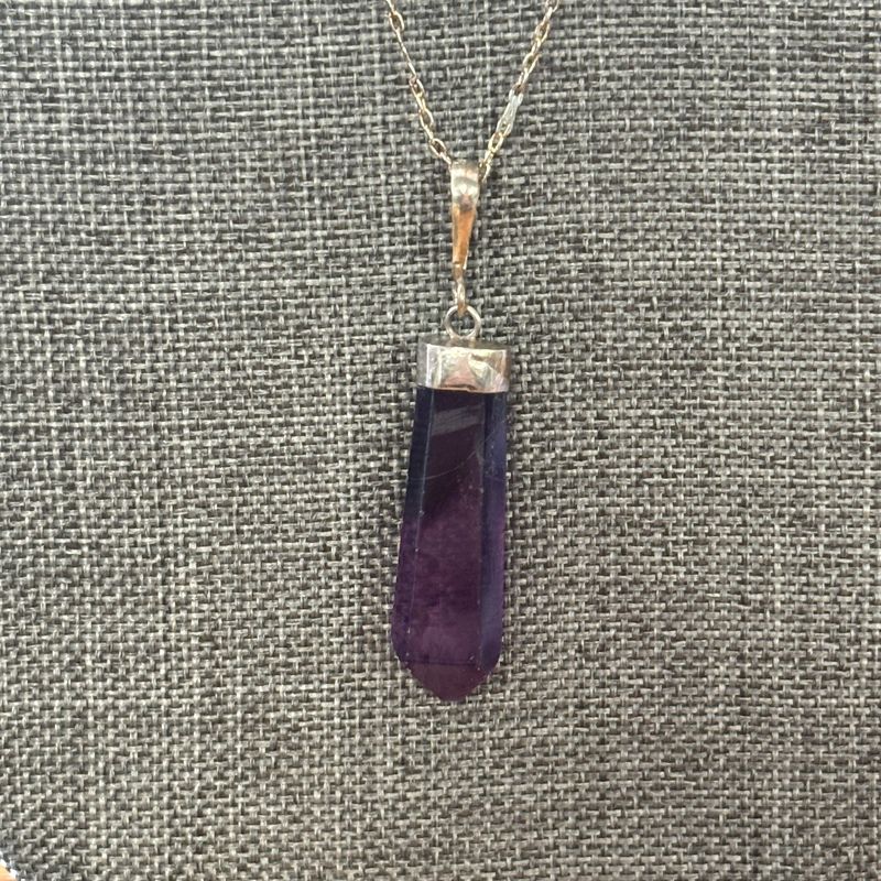Purple Fluorite Necklace