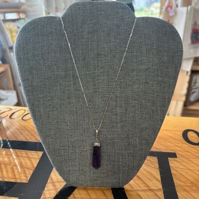 Purple Fluorite Necklace