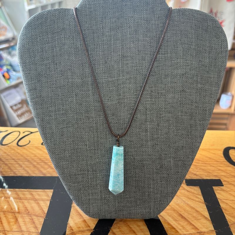 Blue Aragonite Necklace