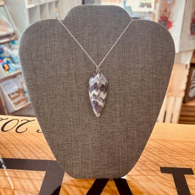 Chevron Amethyst Necklace