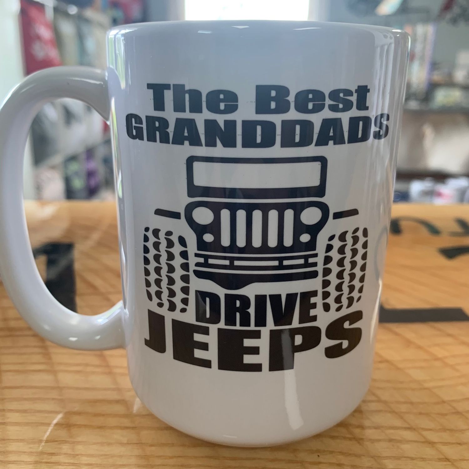 The Best Granddads Drive Jeeps Design for Drinkware