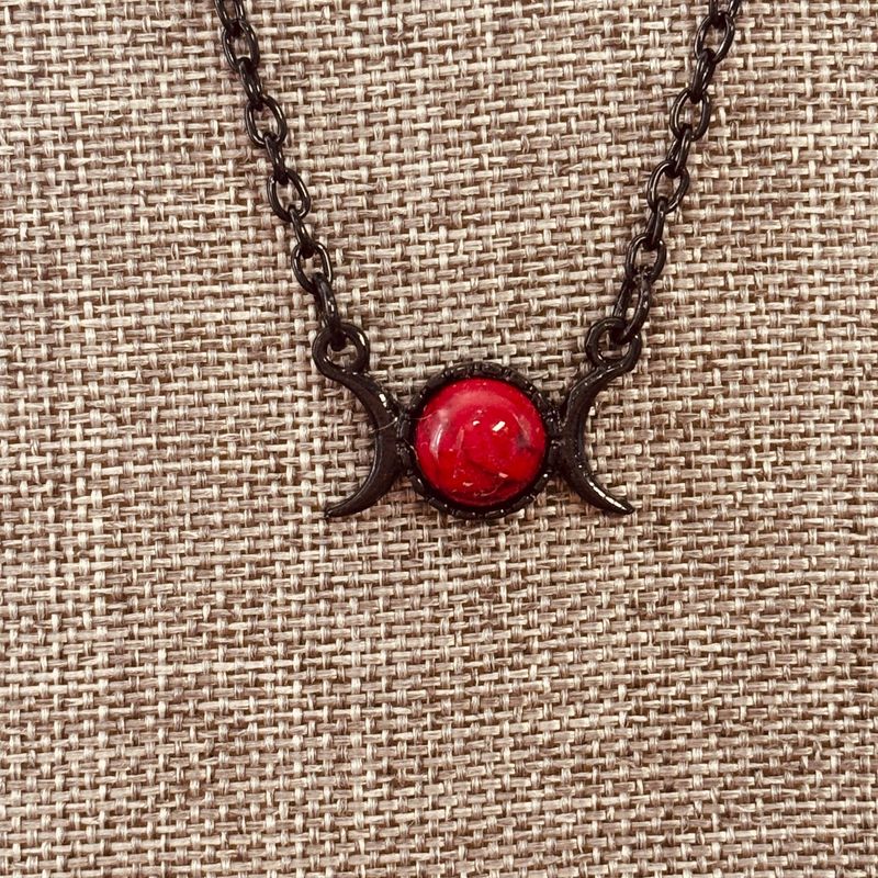Double Moon Jasper Necklace
