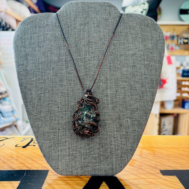 Green Moss Agate Necklace