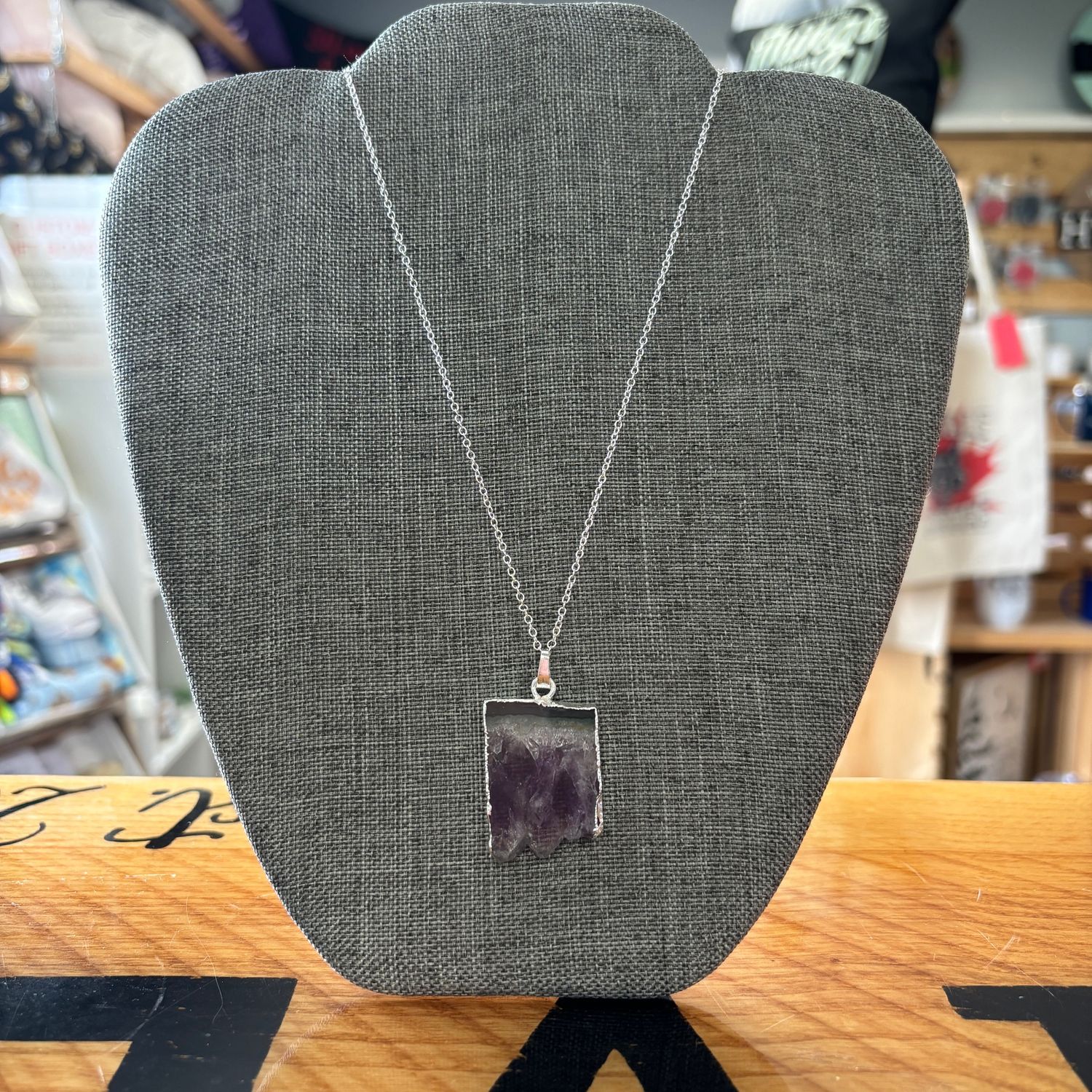 Amethyst Slice Necklace