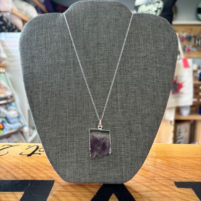 Amethyst Slice Necklace
