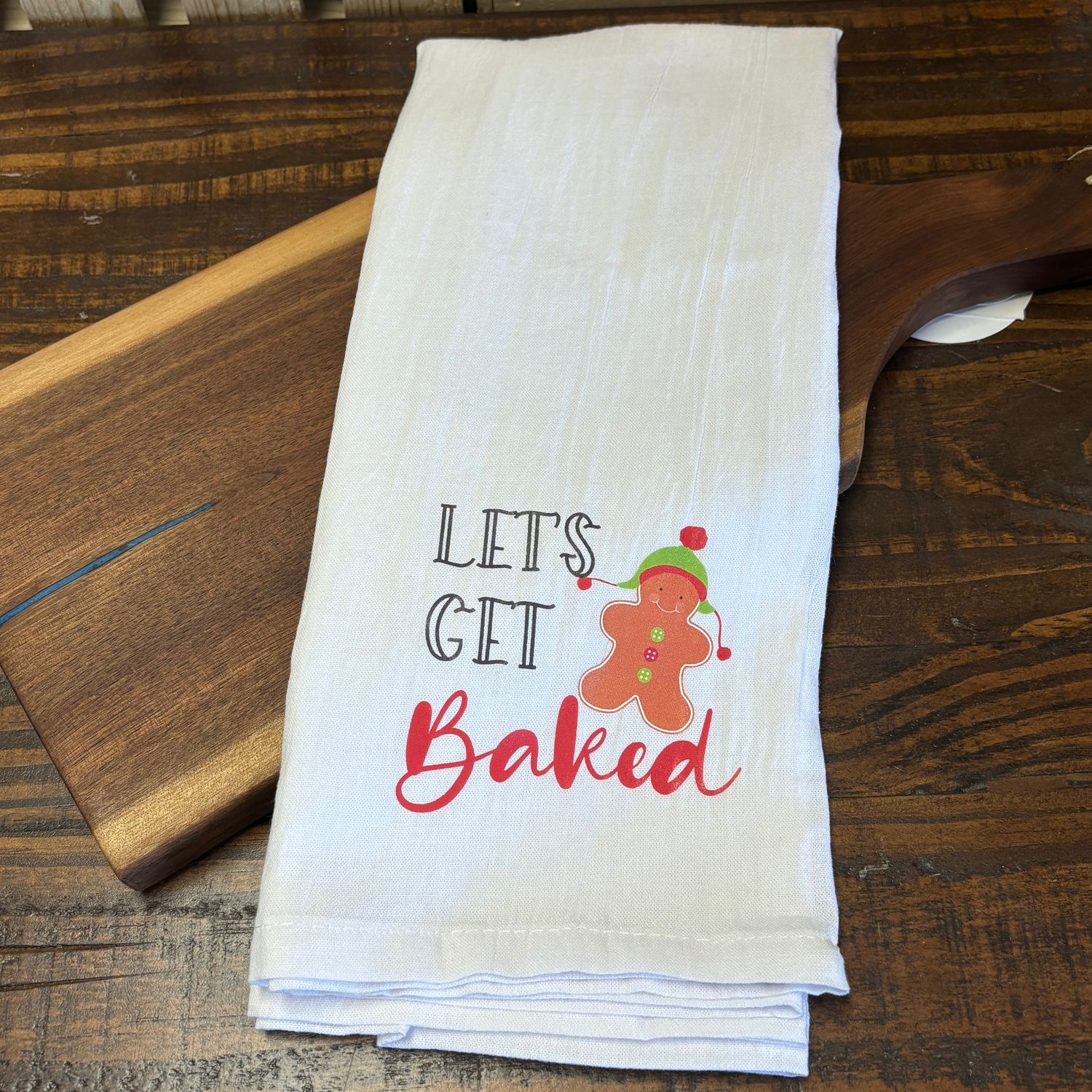 Let&#39;s Get Baked Tea Towel