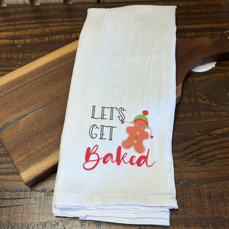 Let&#39;s Get Baked Tea Towel