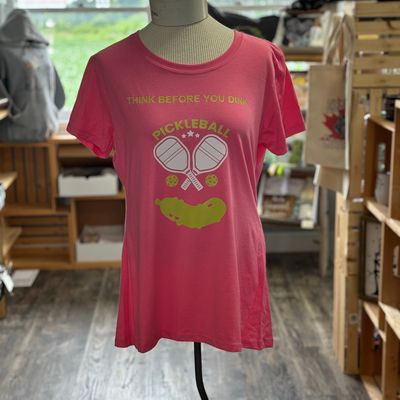 Think Before You Dink Pickleball Design For Shirt