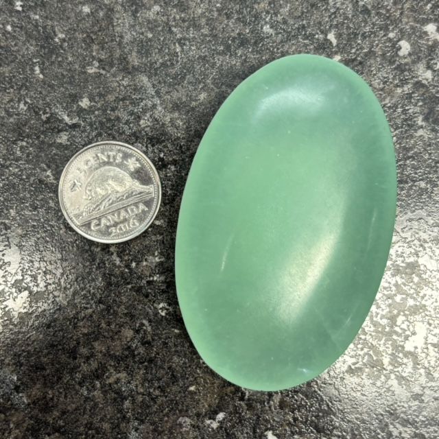 Pistachio Calcite Palm Stone