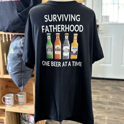 Surviving Fatherhood One Beer At A Time Design for Shirt