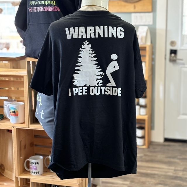 Warning I Pee Outside Design For Shirt