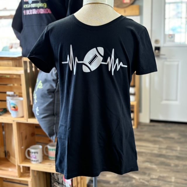 Football Heartbeat Design For Shirt
